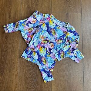 Milk+coco Vibrant Abstract Print night sky bamboo pajamas